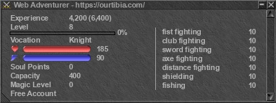 Signature for player Web Adventurer